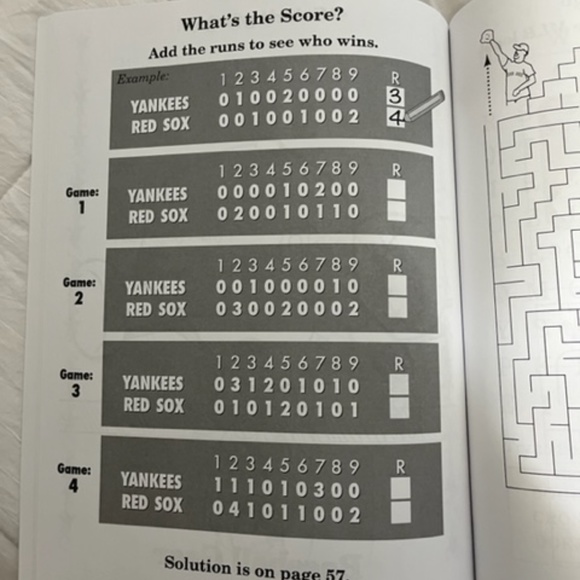 Boston Red Sox Activity Book for Children ~ NEW, never used, still in packaging - Picture 3 of 6